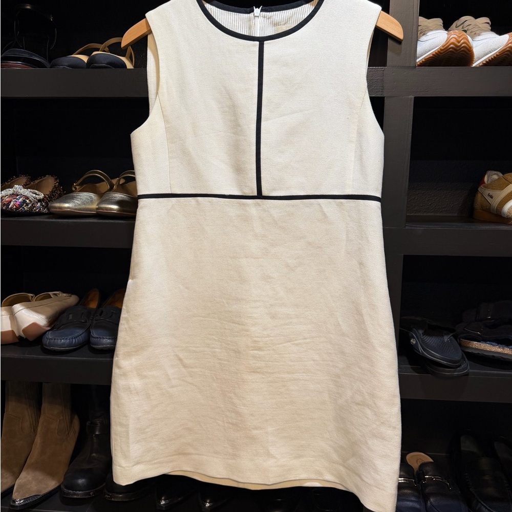 MaxMara Cream and Black Mini Dress